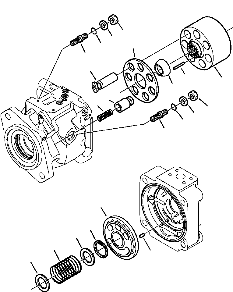 Part |$10. HYDRAULIC PUMP ROTATING BLOCK (2/4) S/N  A23001-A24597 [H6102-01A0]