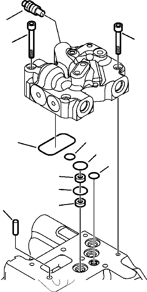 Part |$14. HYDRAULIC PUMP CONTROL VALVE MOUNTING (4/4) S/N  A23001-A24597 [H6104-01A0]