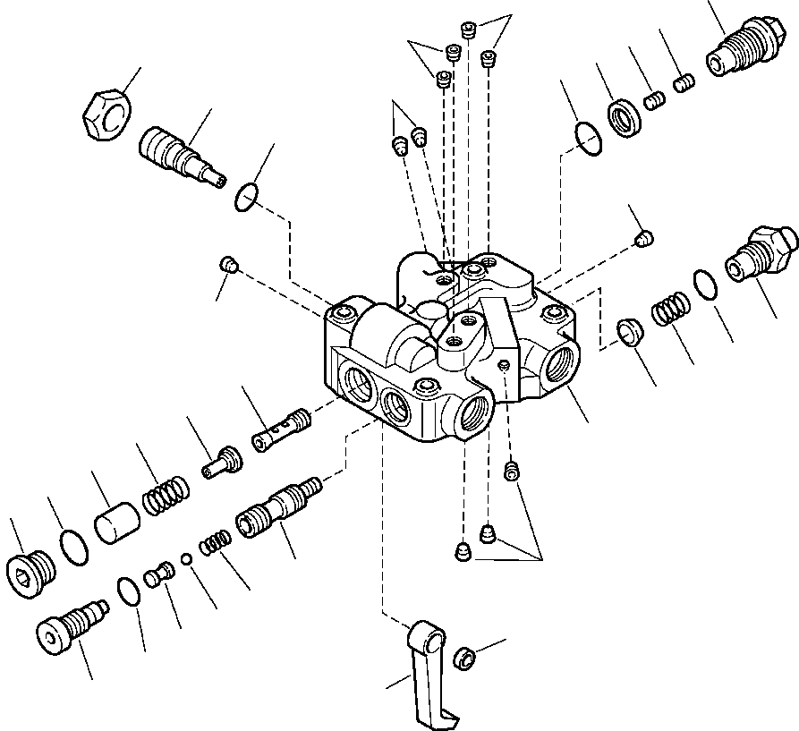 Part |$20. HYDRAULIC PUMP CONTROL VALVE (3/5) S/N  A24598- [H6105-03A0]