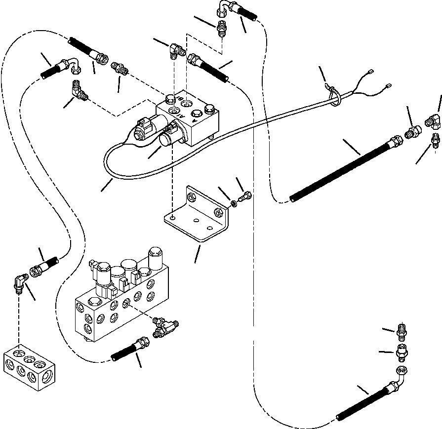 Part |$162. BACKHOE PIPING TELESCOPIC ARM FEED LINES [H6516-01A0]