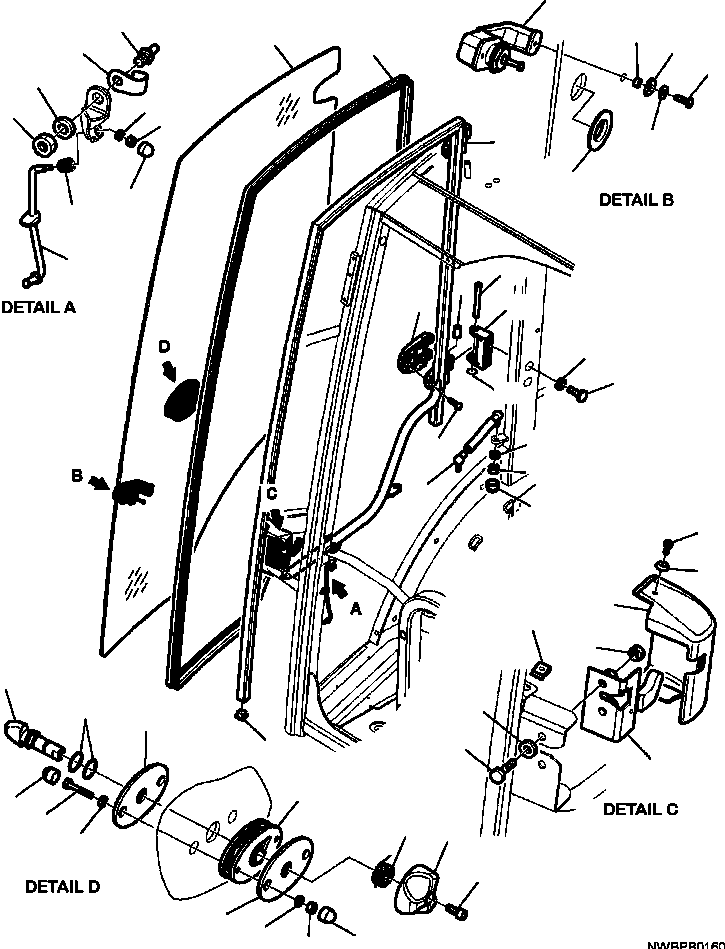 Part |$86. CAB WITHOUT AIR CONDITIONING RIGHT DOOR [K5102-01A0]