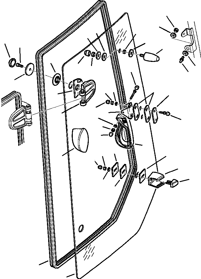 Part |$88. CAB WITHOUT AIR CONDITIONING LEFT WINDOW [K5103-01A0]