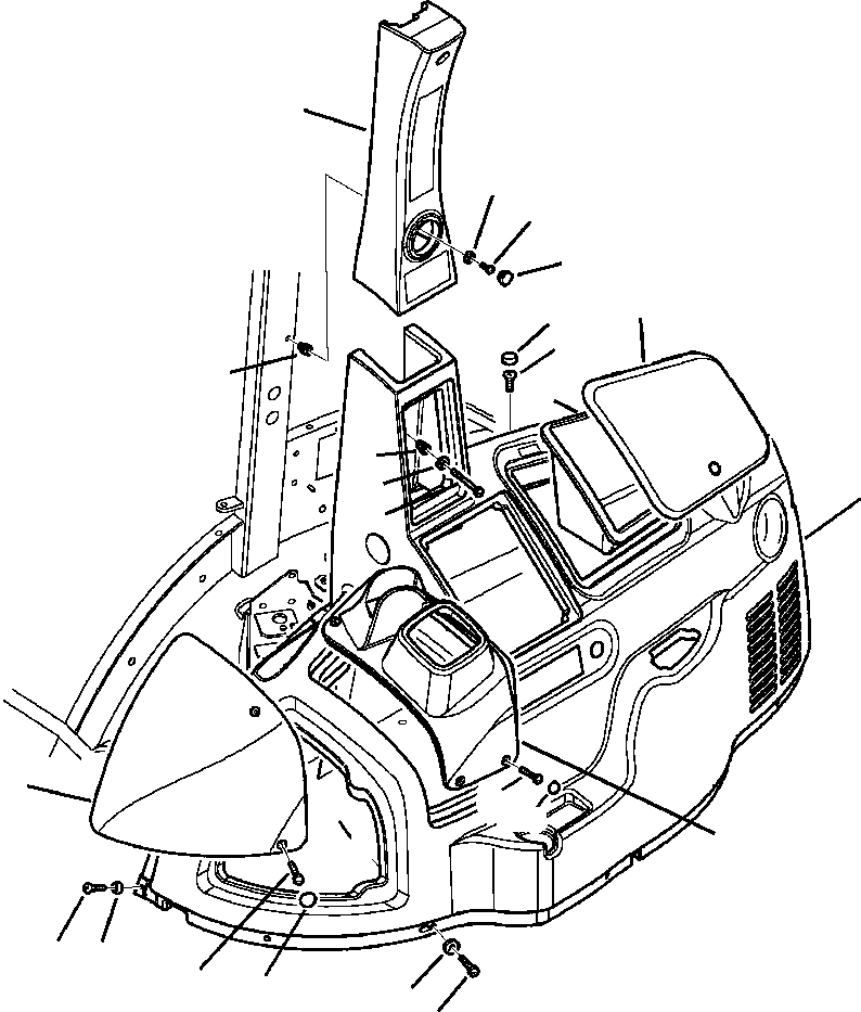 Part |$44. CAB WITH AIR CONDITIONING RIGHT SIDE [K5009-01A0]