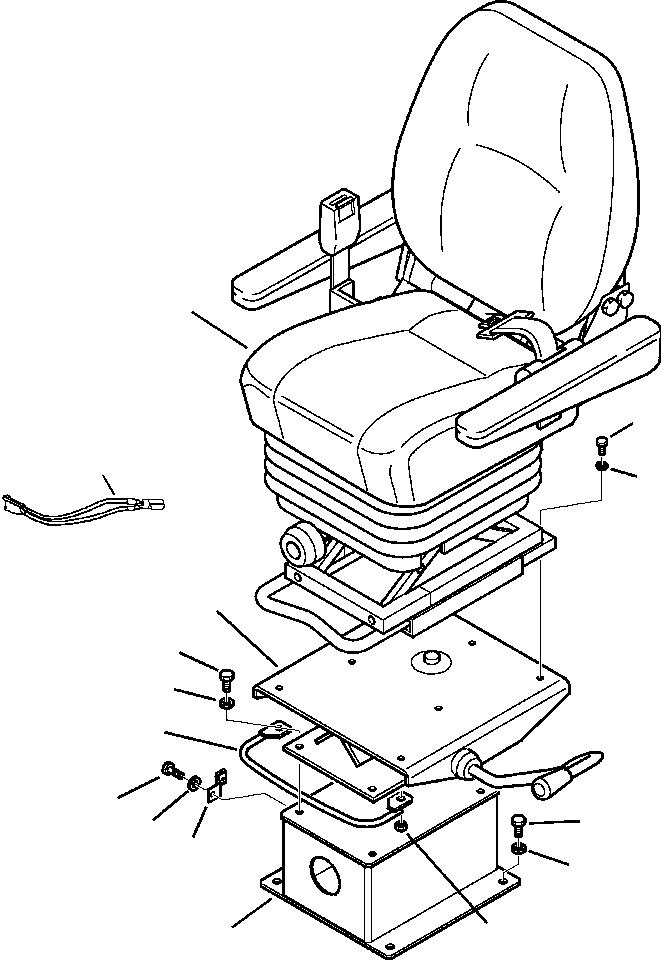 Part |$108. CAB WITHOUT AIR CONDITIONING OPERATORS SEAT MOUNTING [K5113-01A0]