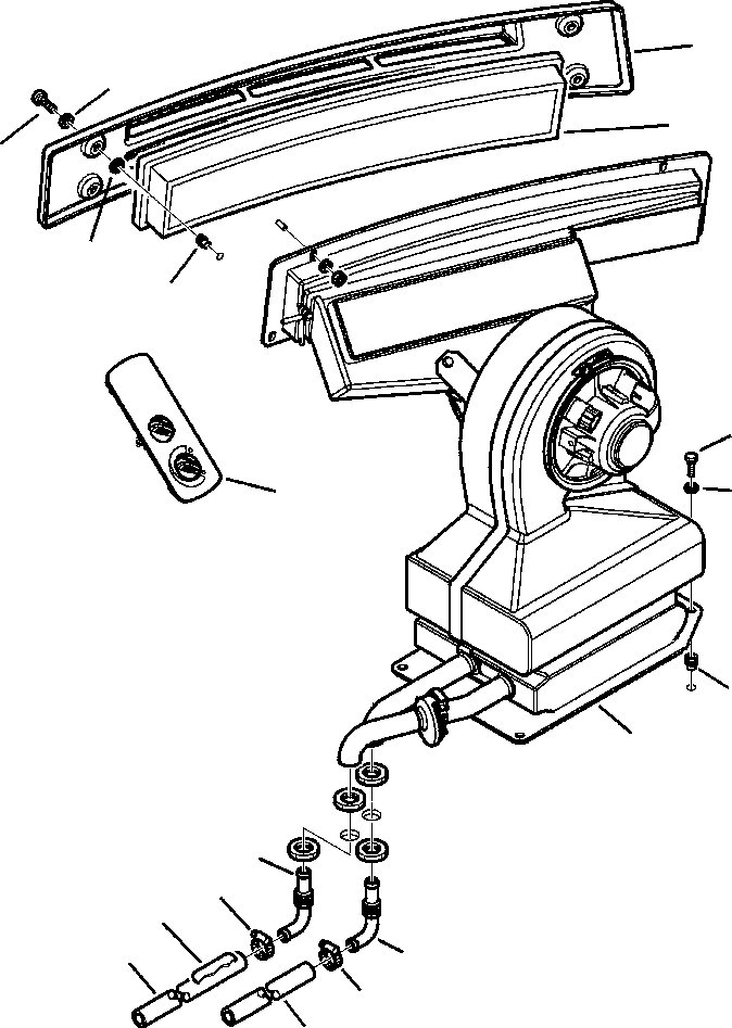 Part |$126. CAB WITHOUT AIR CONDITIONING UNIT CONNECTIONS [K5121-01A0]