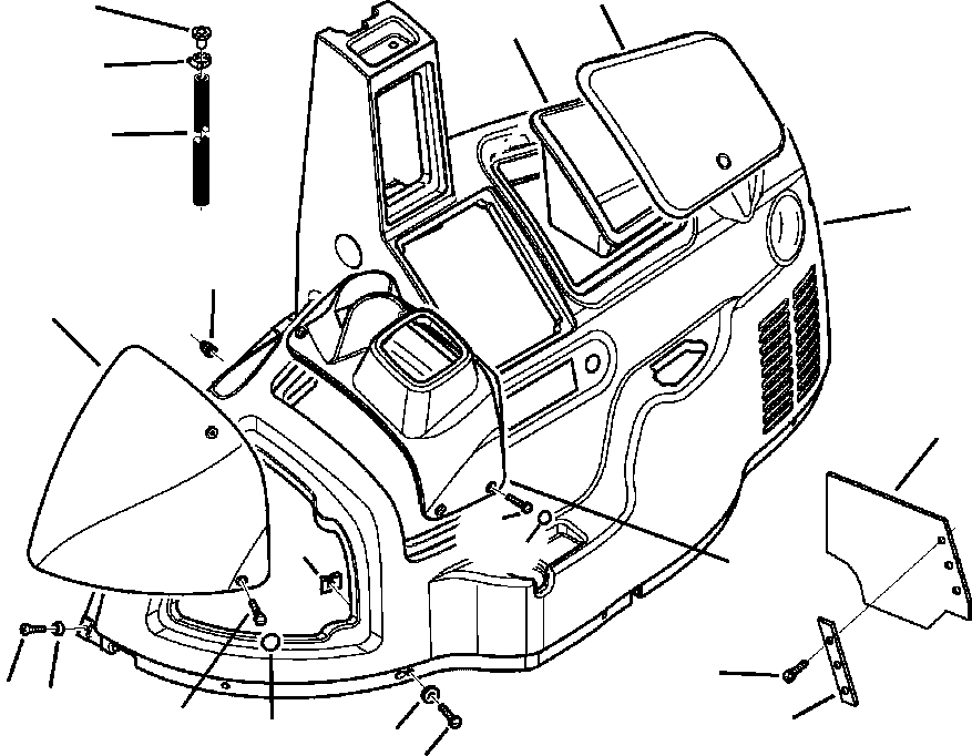 Part |$138. CANOPY, ROPS RIGHT COVERS [K5203-01A0]