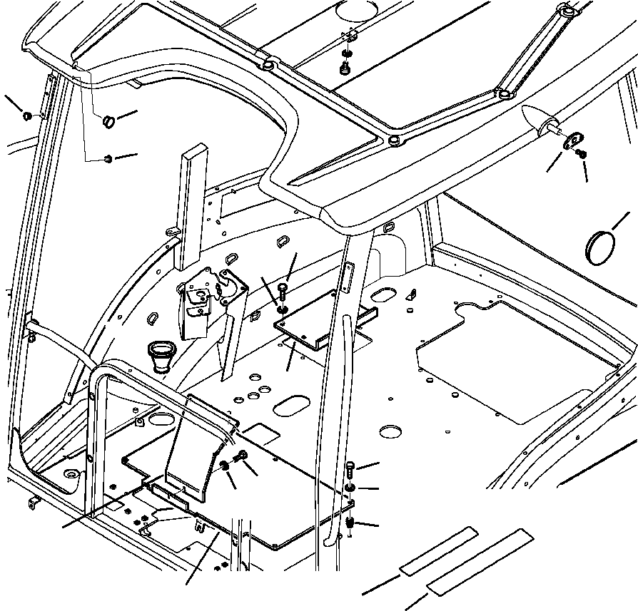 WB1465 WBK10000A01Y ANOPY, ROPS (SEE FIG. K5200-01A0)