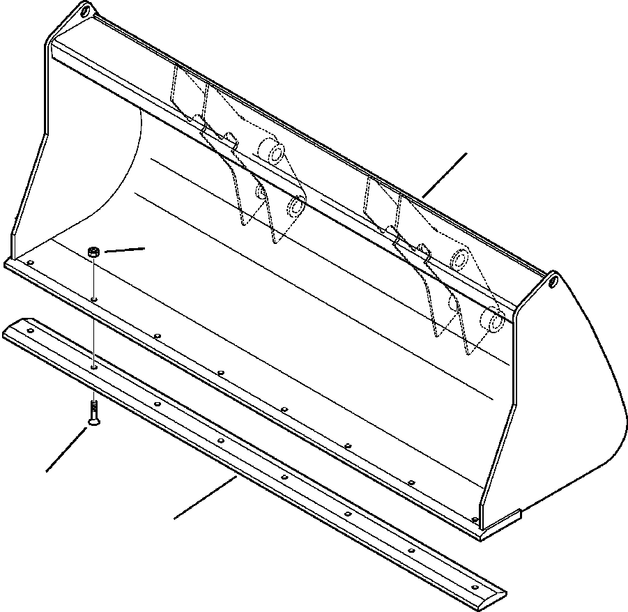 Part |$8. GENERAL PURPOSE BUCKET 0.95 CUBIC METER (1.24 CUBIC YARD) [T1050-01A0]