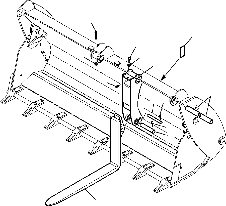 Part |$14. FORKS WITH MULTI PURPOSE (4 IN 1) BUCKET [T1056-01A0]