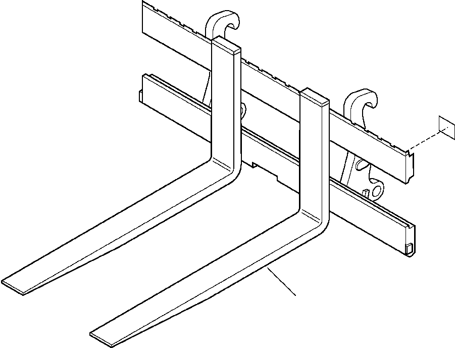 Part |$18. FORKS FOR JRB QUICK COUPLER [T1065-01A0]