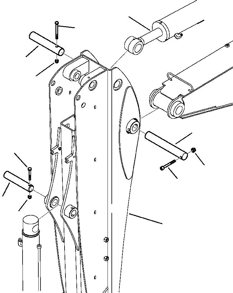 Part |$30. BACKHOE TELESCOPIC ARM MOUNTING PINS [T2020-01A0]