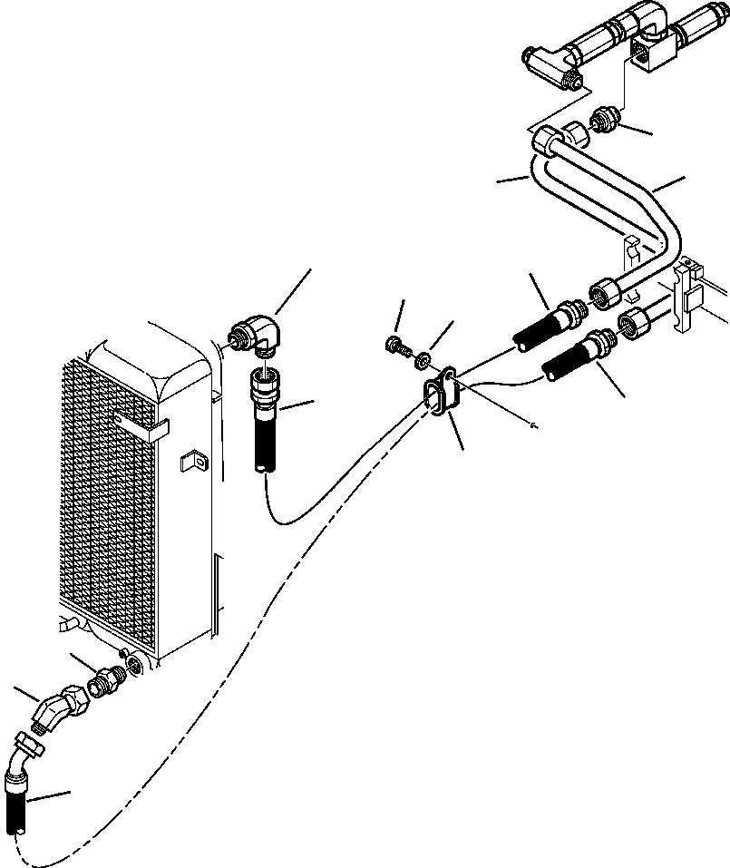 Part |$94. MACHINE PIPING OIL COOLER LINE [H6303-01A0]