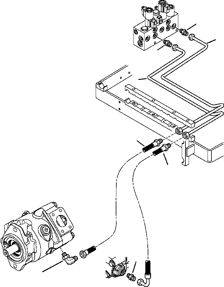 Part |$98. MACHINE PIPING POWER MODE AND DIFFERENTIAL LOCK LINE [H6305-01A0]