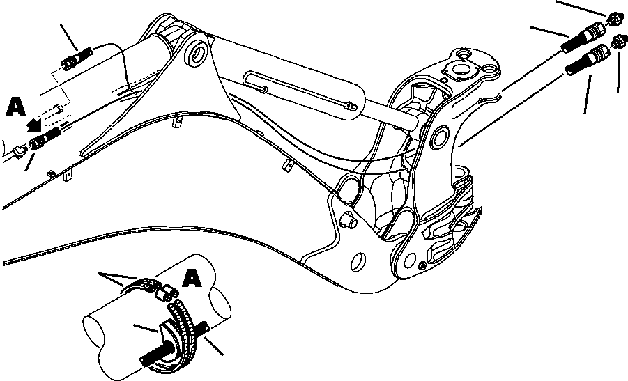 Part |$132. BACKHOE PIPING ARM LINE [H6502-01A0]