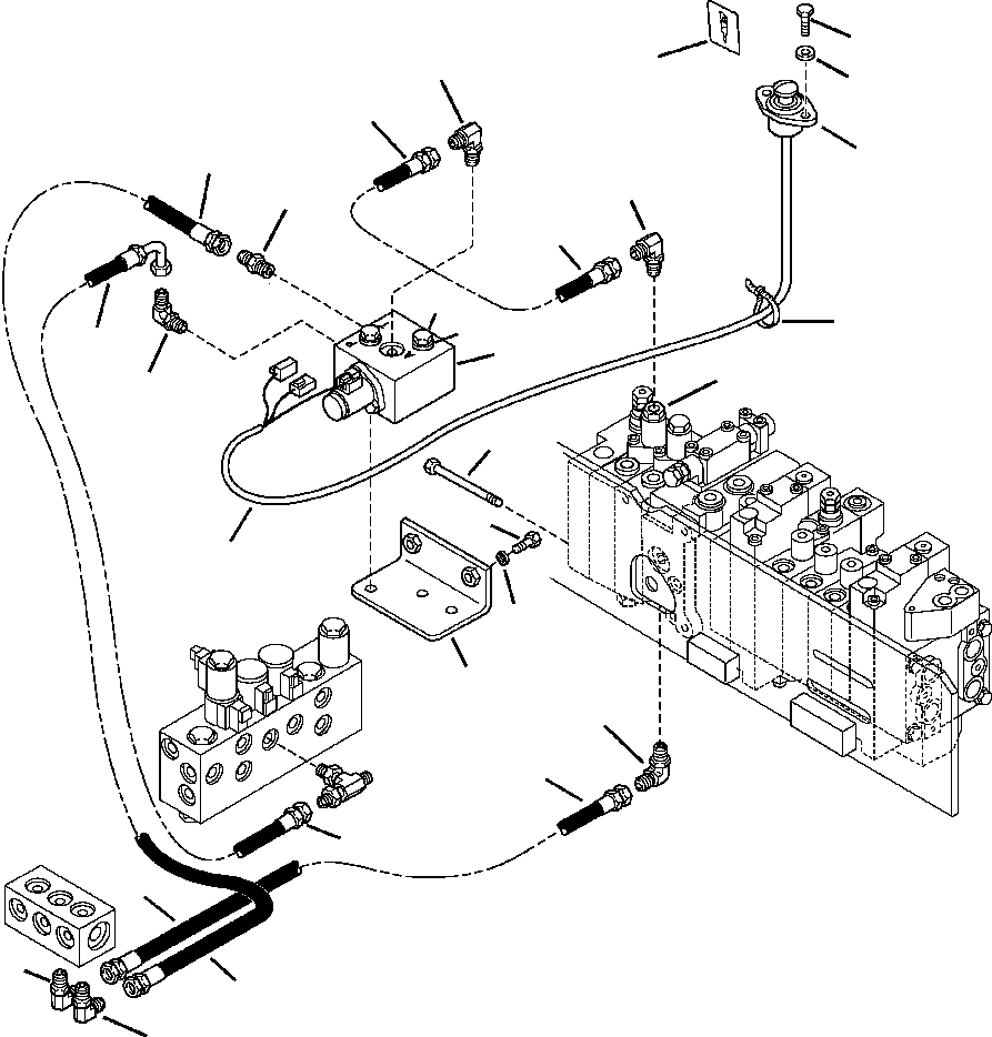 Part |$156. BACKHOE PIPING HAMMER FEED LINES [H6513-01A0]