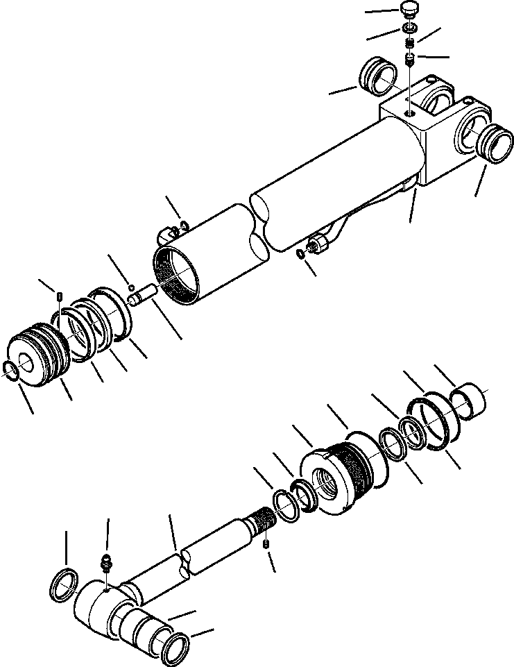 Part |$188. CYLINDER ASSEMBLY BACKHOE BOOM - 120 MM BORE [H7203-01A0]