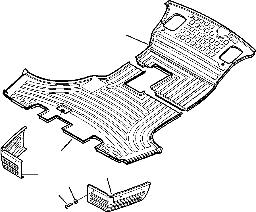 Part |$20. CAB ASSEMBLY FLOOR MATS AND TOE BOARDS [K4800-01A0]