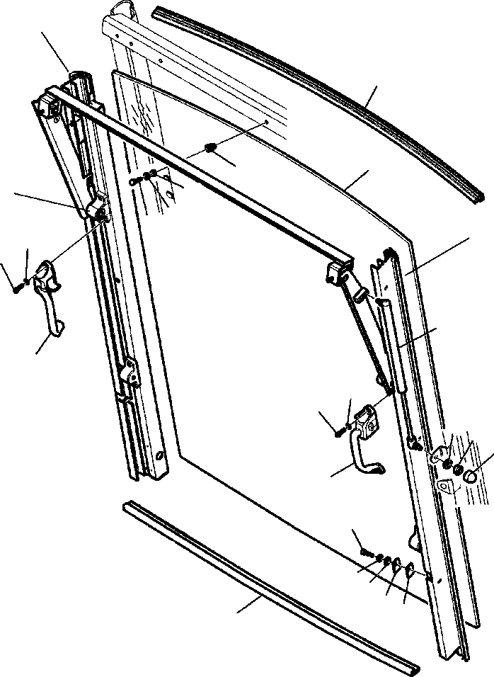 Part |$90. CAB WITHOUT AIR CONDITIONING REAR WINDOW [K5105-01A0]