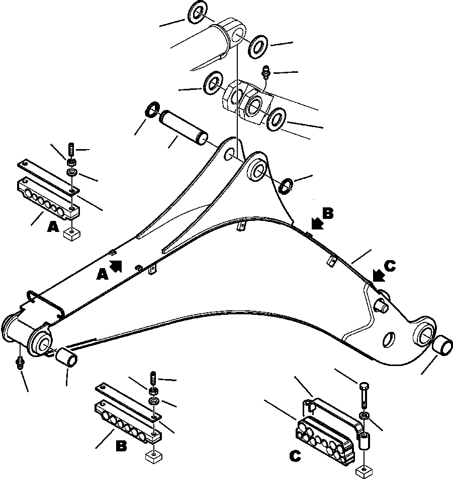 Part |$24. BACKHOE BOOM [T2010-01A0]