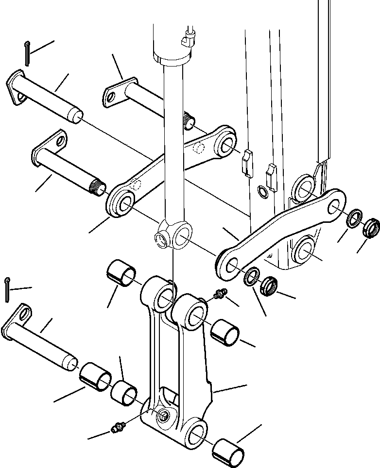 Part |$38. BACKHOE BUCKET LINKAGE TELESCOPIC ARM [T2030-02A0]