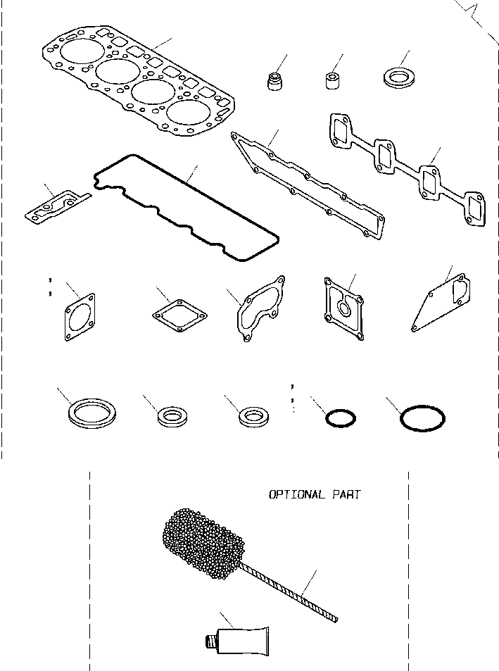 WB1502N RXB01740 IG. A0996-01A0 GASKET SET - TURBO ENGINE