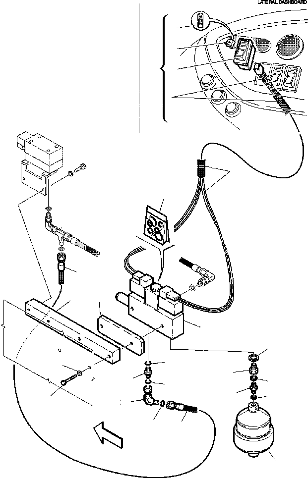 Part |$68. HYDRAULIC PIPING - RIDE CONTROL - ACCUMULATOR PIPING [H6901-01A0]