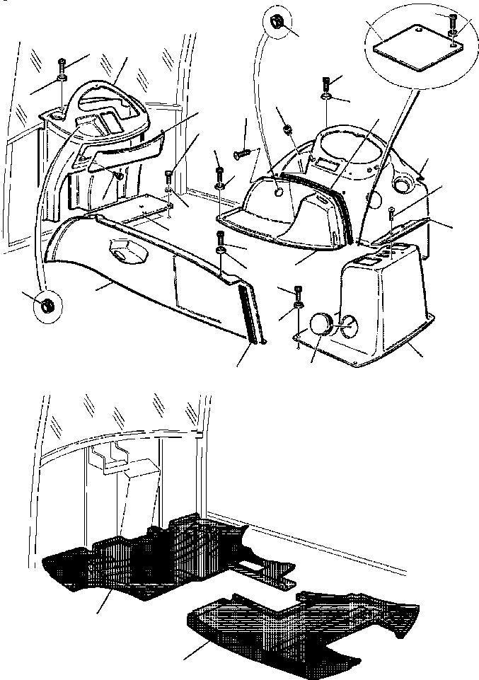 Part |$15. DASHBOARD AND FLOOR MAT - CAB [K5100-01A0]