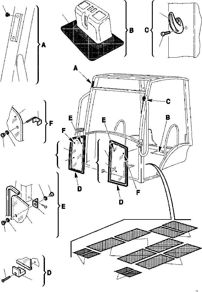 Part |$32. CANOPY - LOWER GLASS [K5310-01A0]