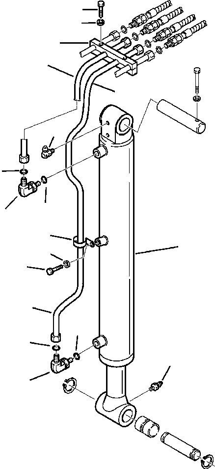 Part |$91. TELESCOPIC ARM PIPING - CYLINDER TUBES [H6800-01A2]