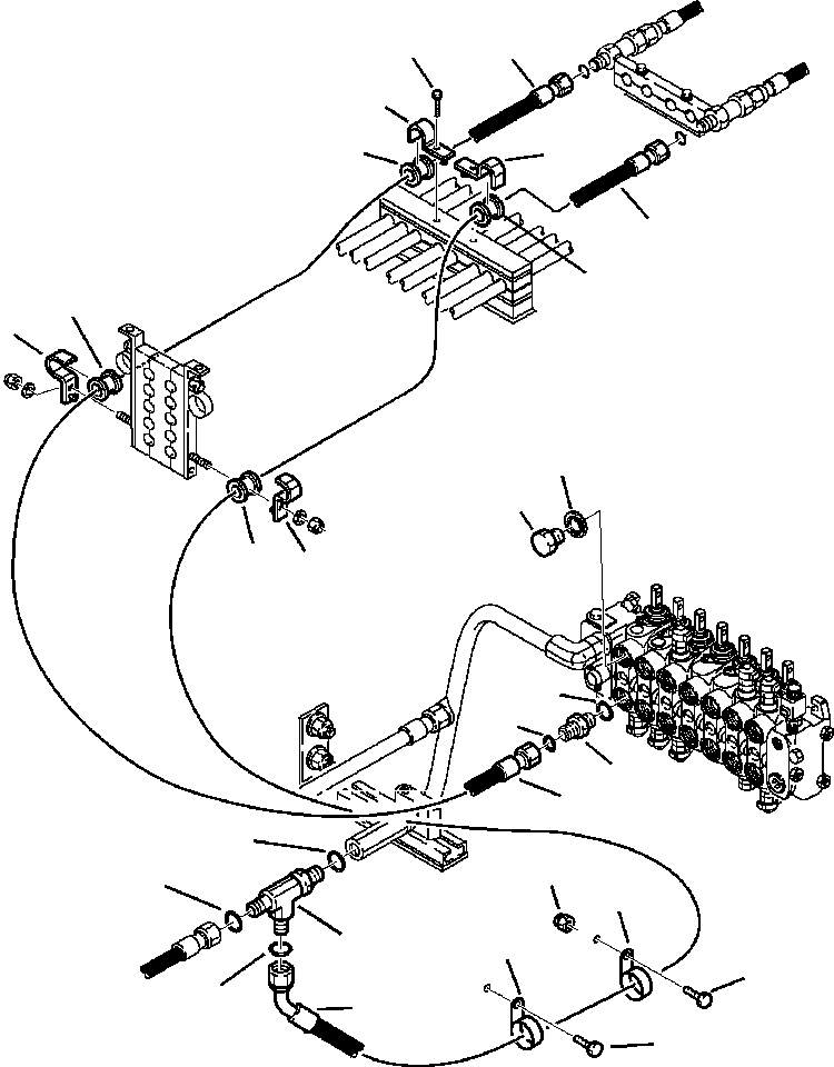 Part |$95. HAMMER PIPING - CONTROL VALVE TO BOOM [H6900-01A3]