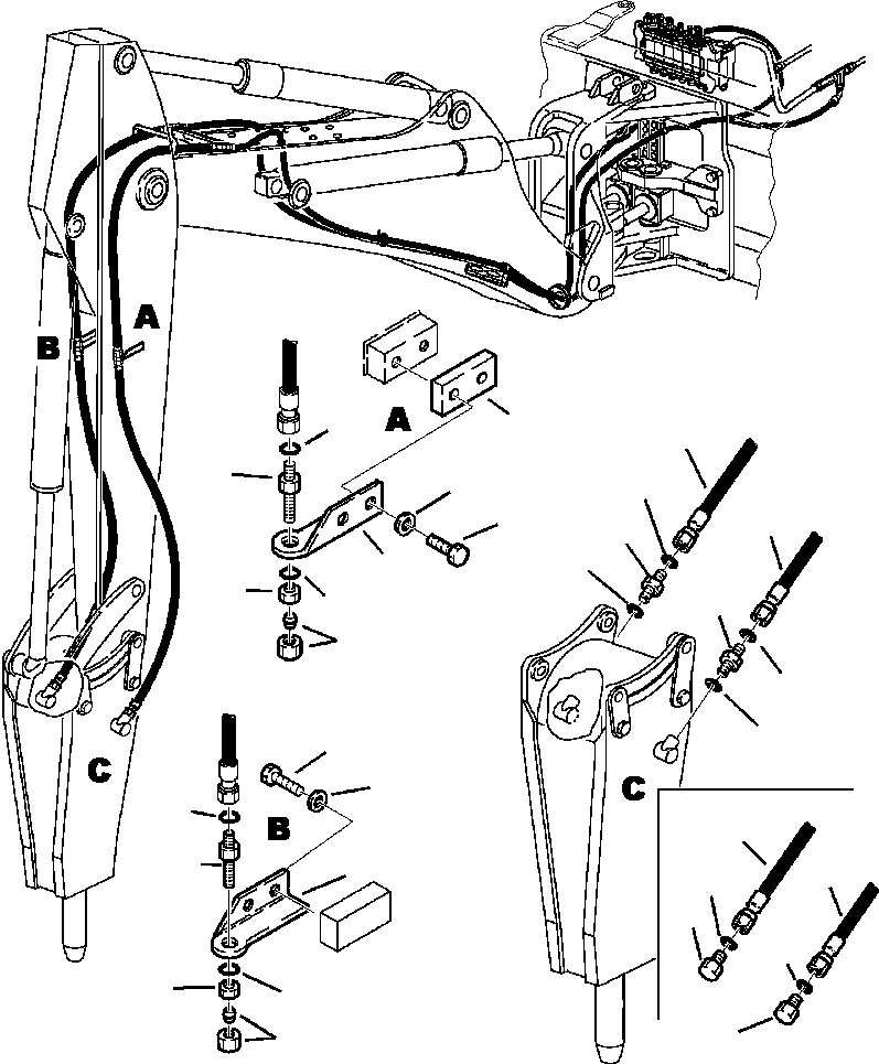 Part |$97. HAMMER PIPING - ARM TO HAMMER [H6900-01A5]