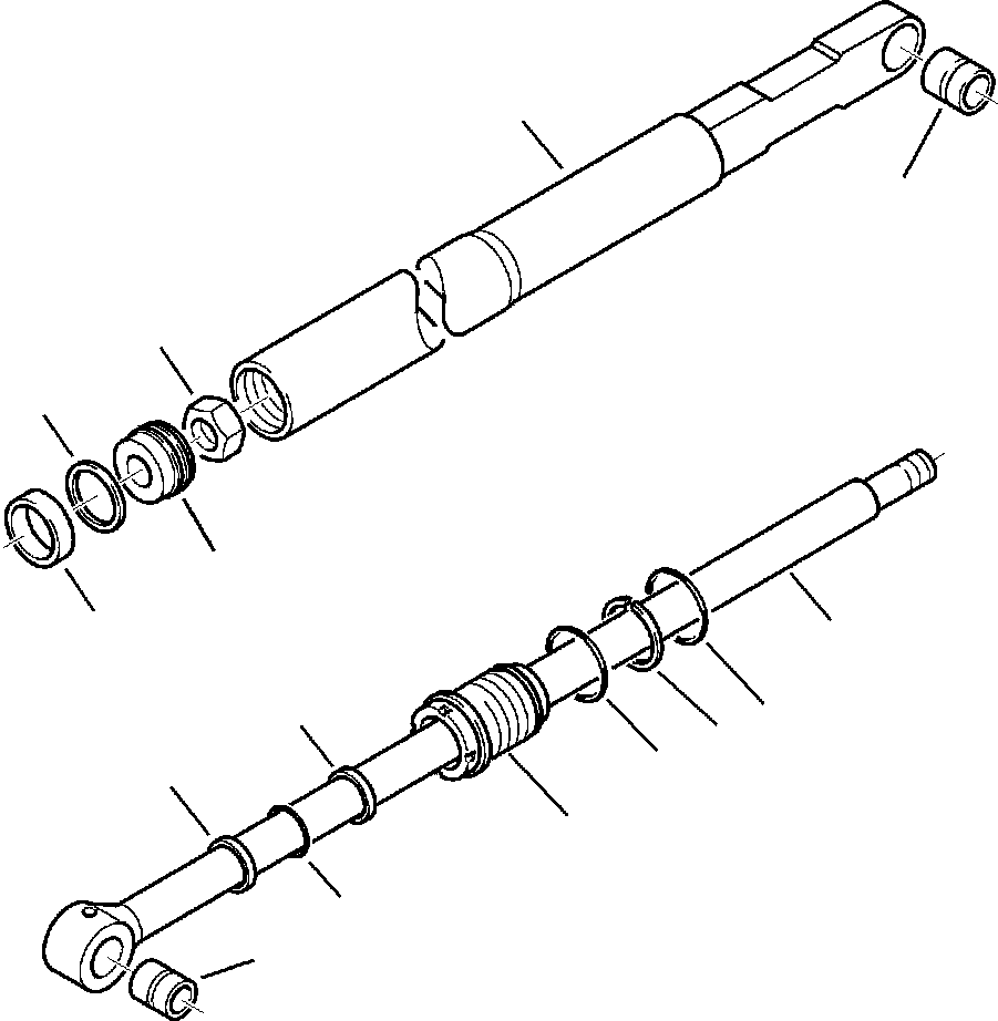 Part |$108. LOADER CYLINDER - LEFT BUCKET [H7001-01A0]