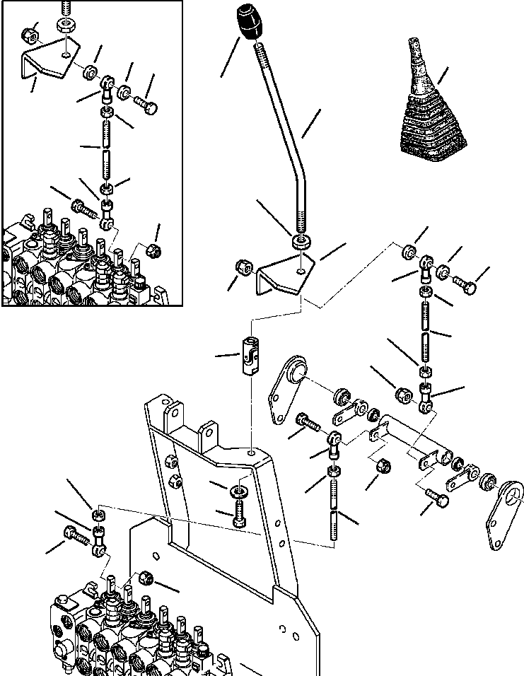 Part |$9. LEFT BACKHOE CONTROL LEVER - BACKHOE STYLE [K4430-01A0]