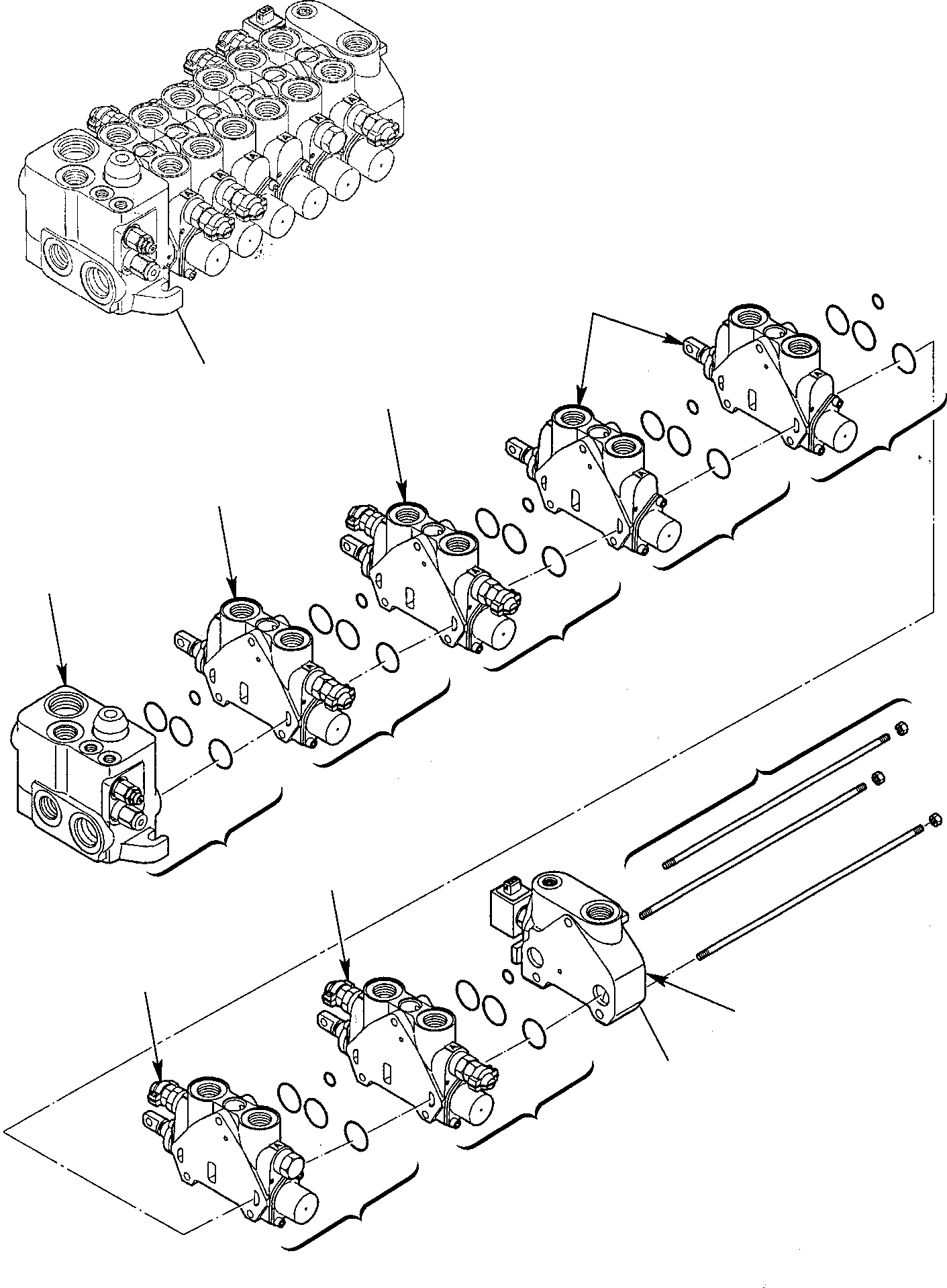 Part 14. BACKHOE CONTROL VALVE (1/8) [6290]