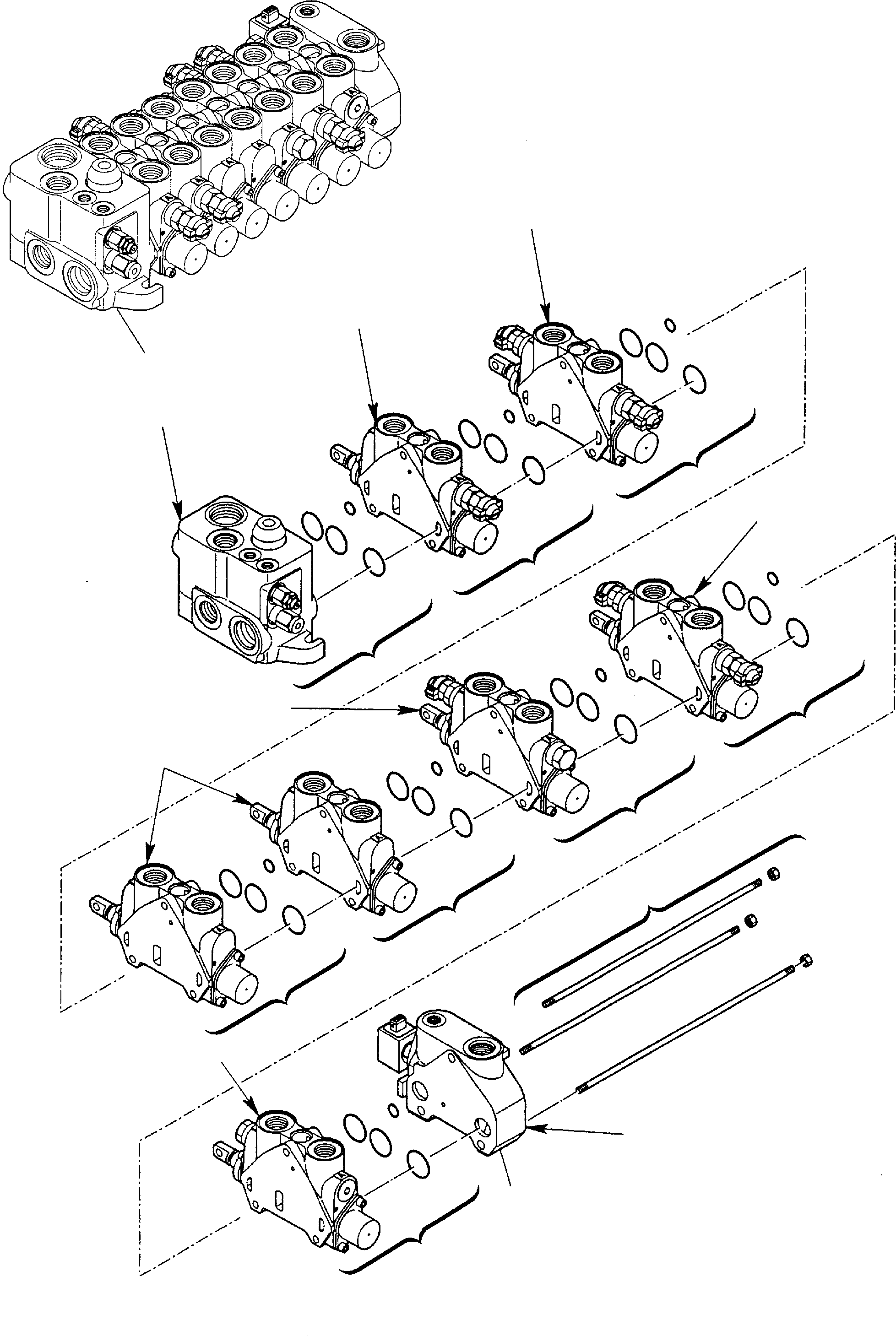 Part 24. CONTROL VALVE (7 SECTION) (FOR JIG ARM) [6360]