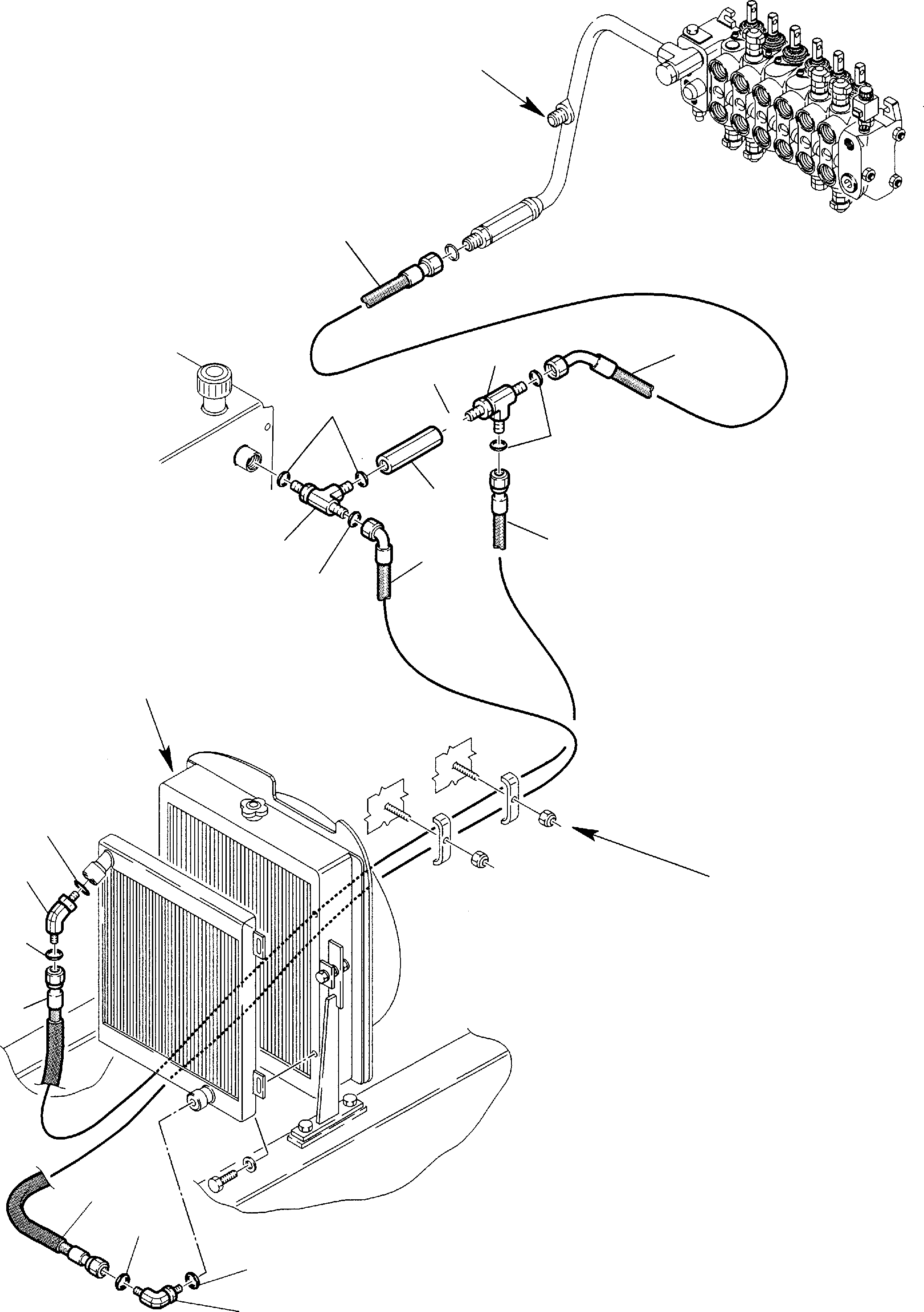 Part 32. HYDRAULIC PIPING (OIL COOLER AND RETURN LINE) (2/2) [6530]