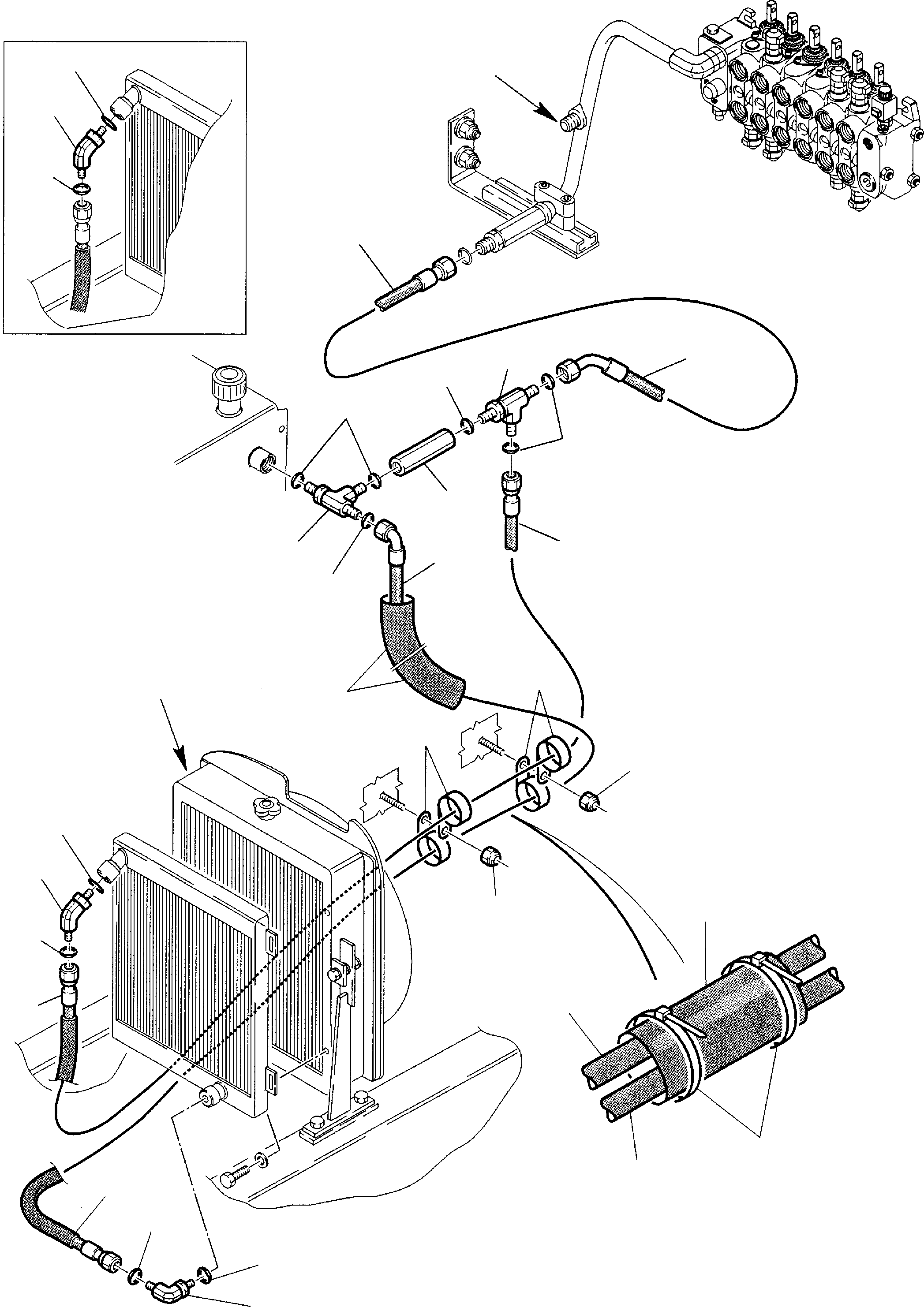 Part 33. HYDRAULIC PIPING (OIL COOLER AND RETURN LINE) (2/2) [6531]