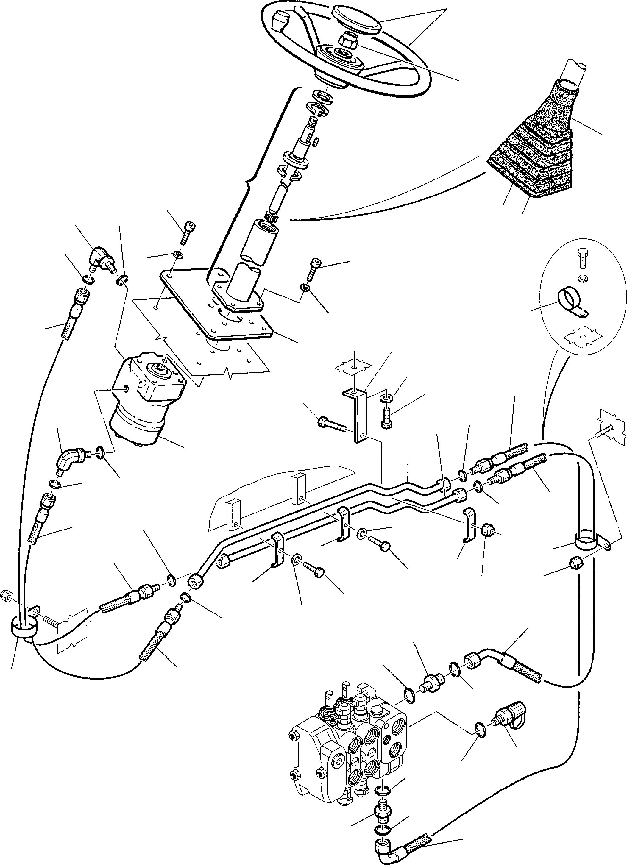 Part 34. HYDRAULIC PIPING (STEERING LINE) (1/2) [6550]