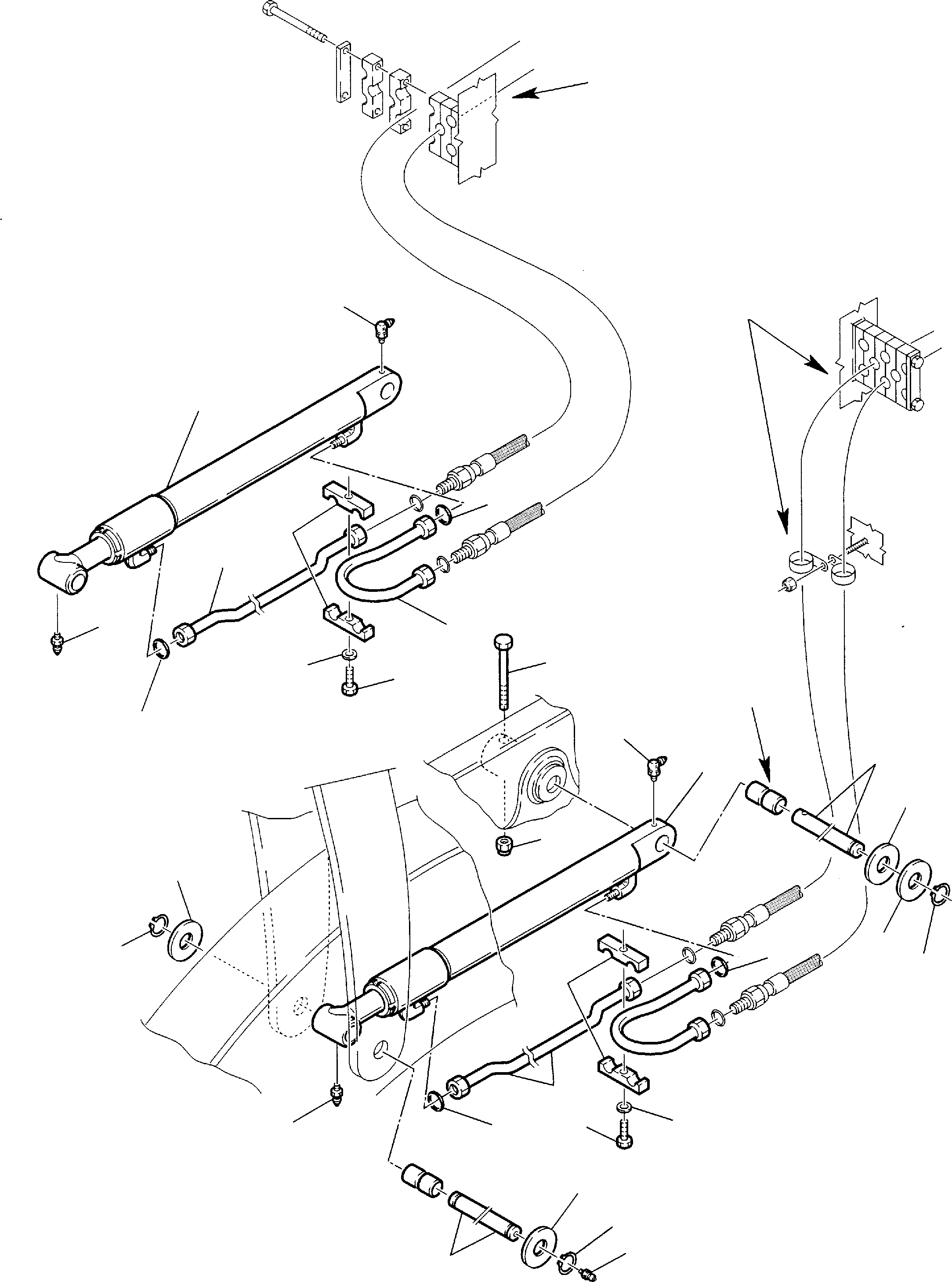 Part 38. HYDRAULIC PIPING (SHOVEL LIFTING CYLINDER LINE) (2/2) [6610]