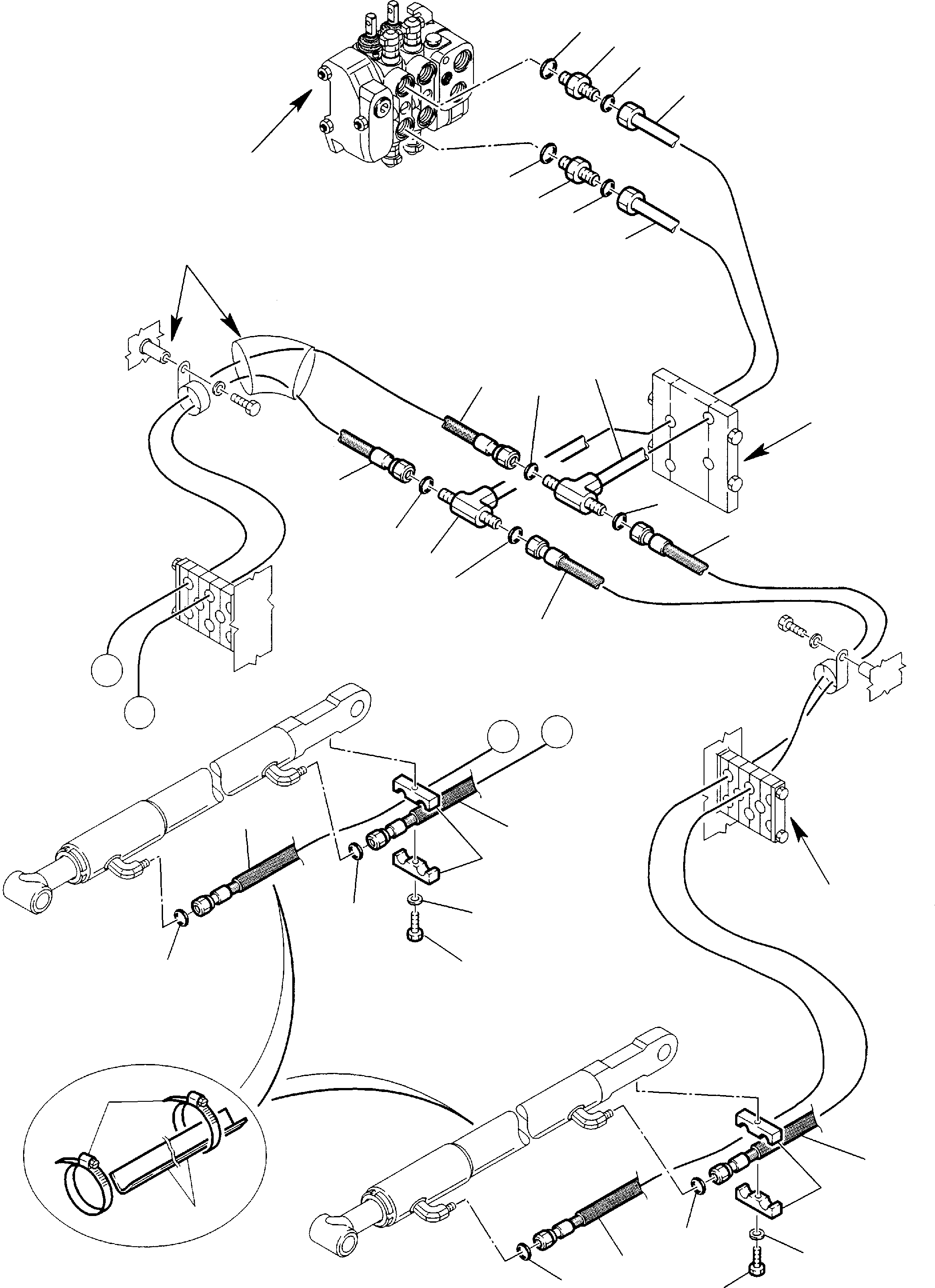 Part 41. HYDRAULIC PIPING (SHOVEL TIPPING CYLINDER LINE) (1/2) [6630]