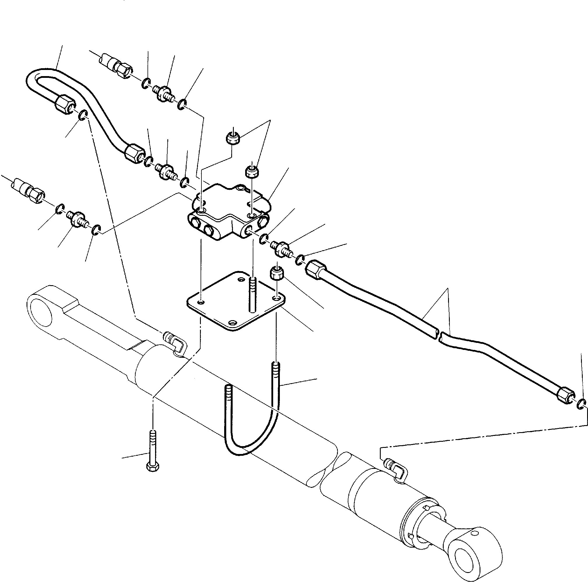 Part 43. HYDRAULIC PIPING (SHOVEL TIPPING CYLINDER) (SAFETY VALVE) [6650]