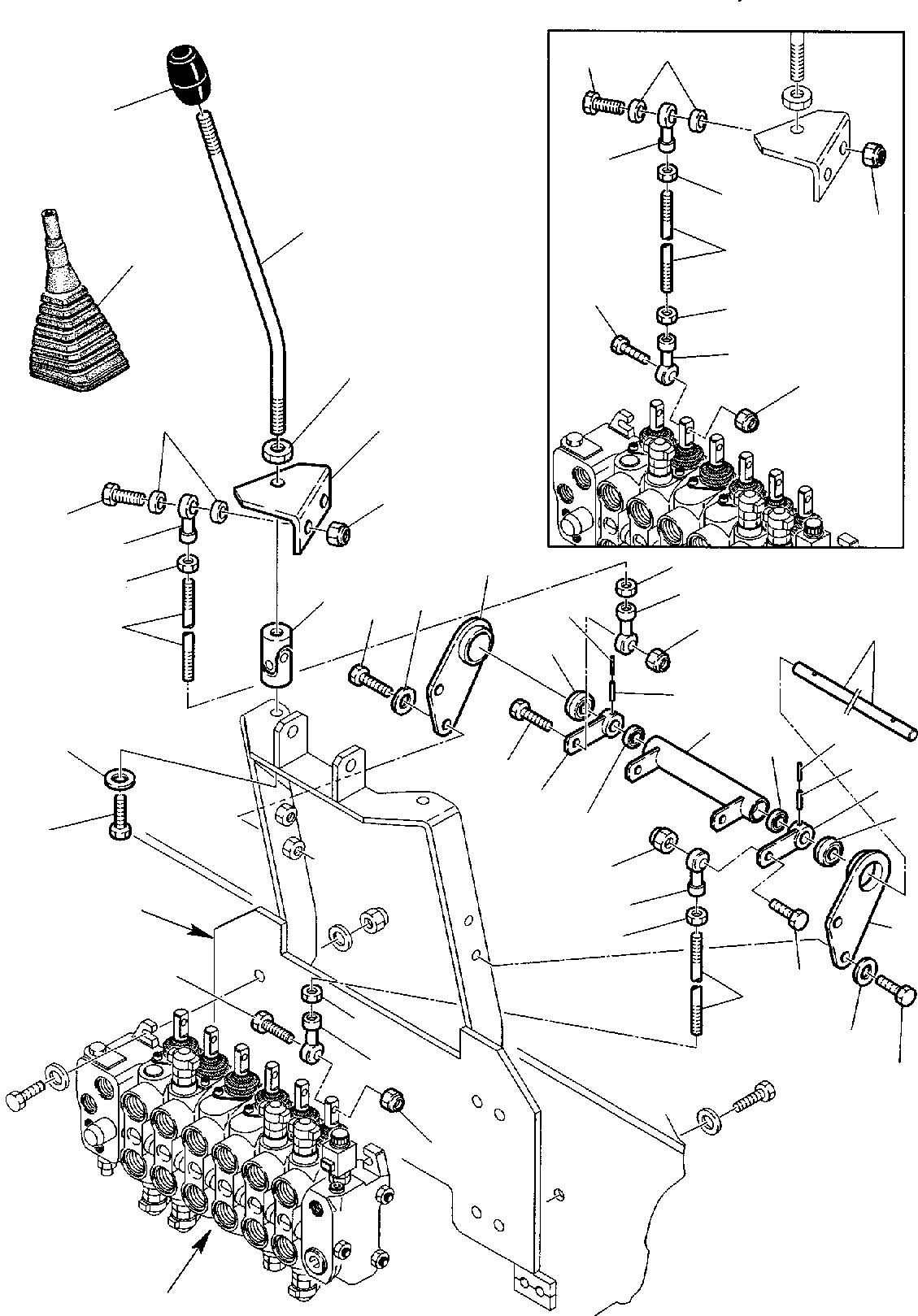 Part 9. BACKHOE CONTROL LEVERS - KOMATSU LAYOUT CONTROL (1/2) [4420]