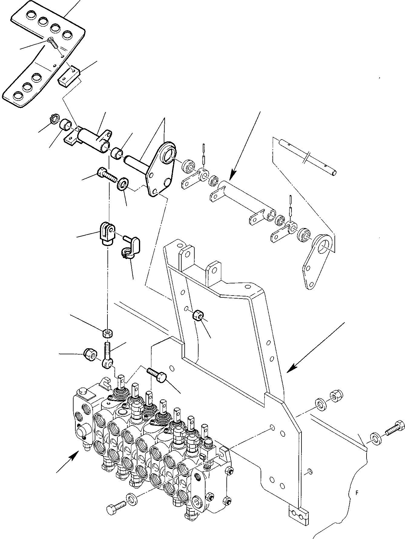 Part 11. BACKHOE CONTROL PEDAL (LEFT SIDE) KOMATSU LAYOUT CONTROL [4510]