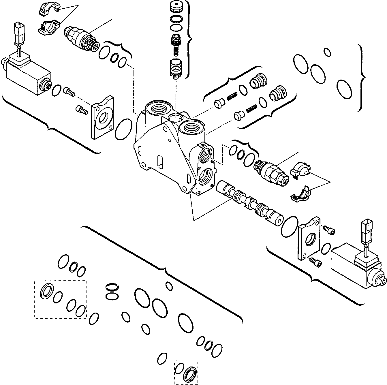 Part 13. SHOVEL CONTROL VALVE (FOR BUCKET 4 IN 1) (5/5) [6280]