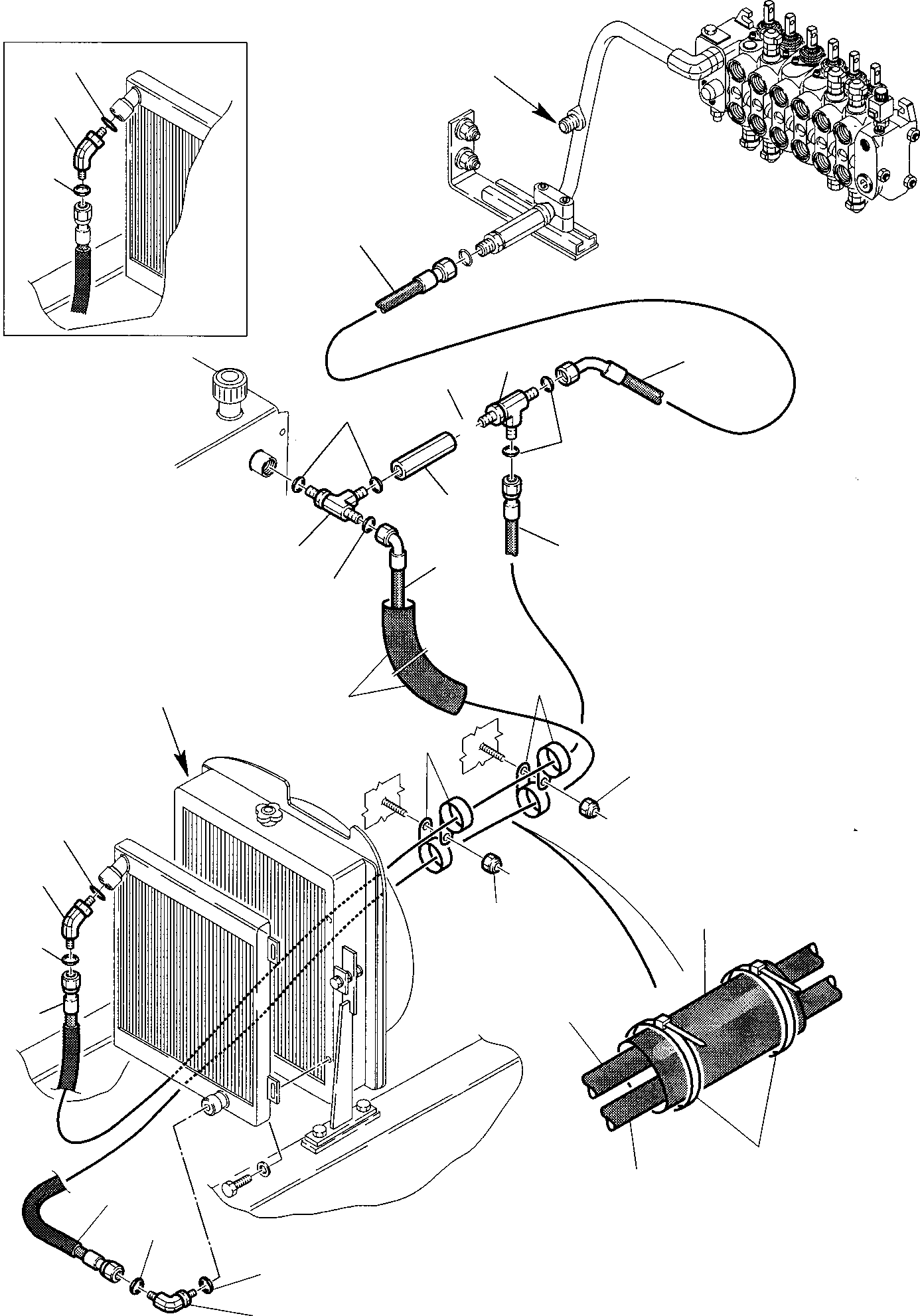 Part 30. HYDRAULIC PIPING (OIL COOLER AND RETURN LINE) (2/2) [6530]