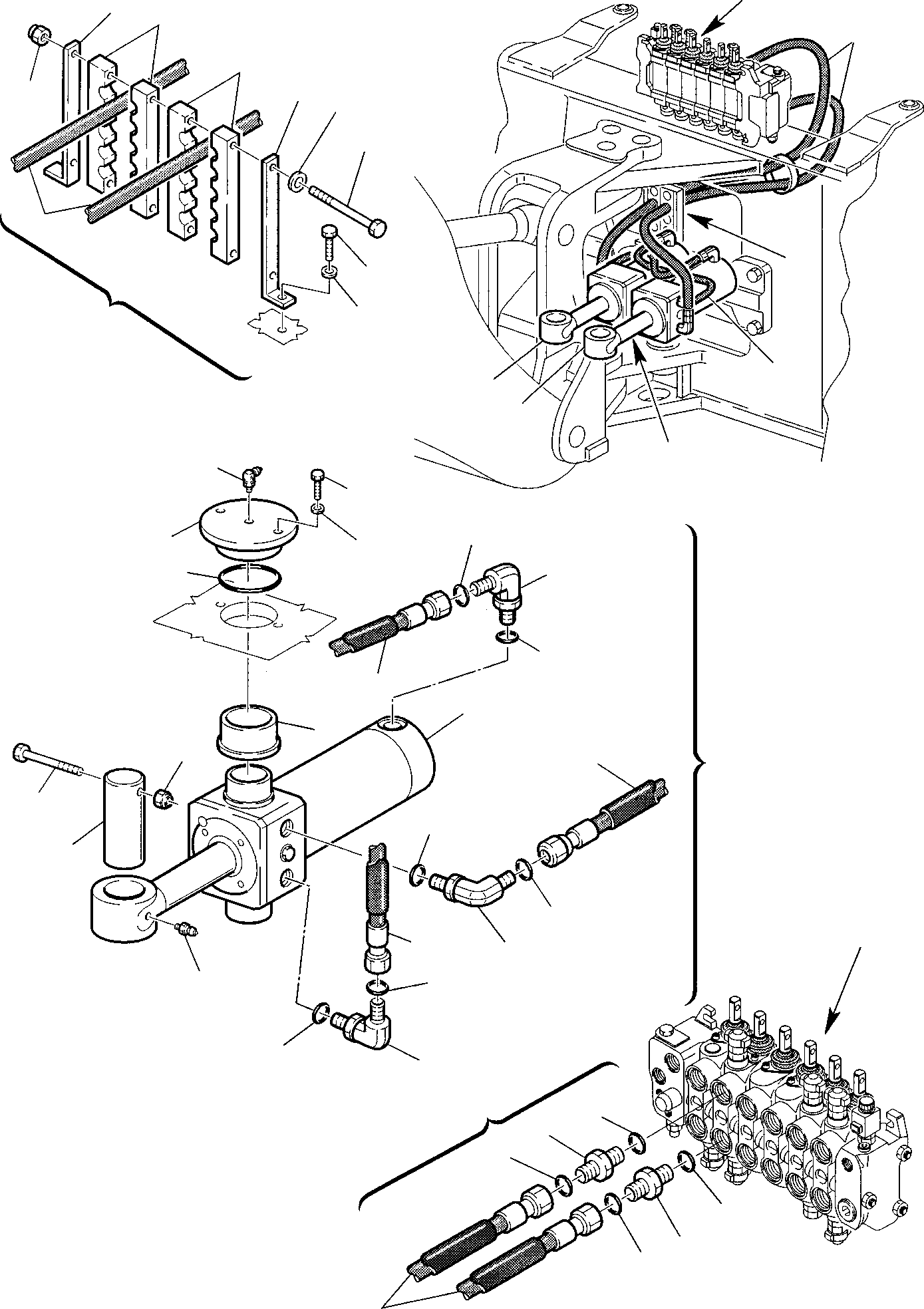 Part 46. HYDRAULIC PIPING (BOOM SWING CYLINDER LINE) [6700]