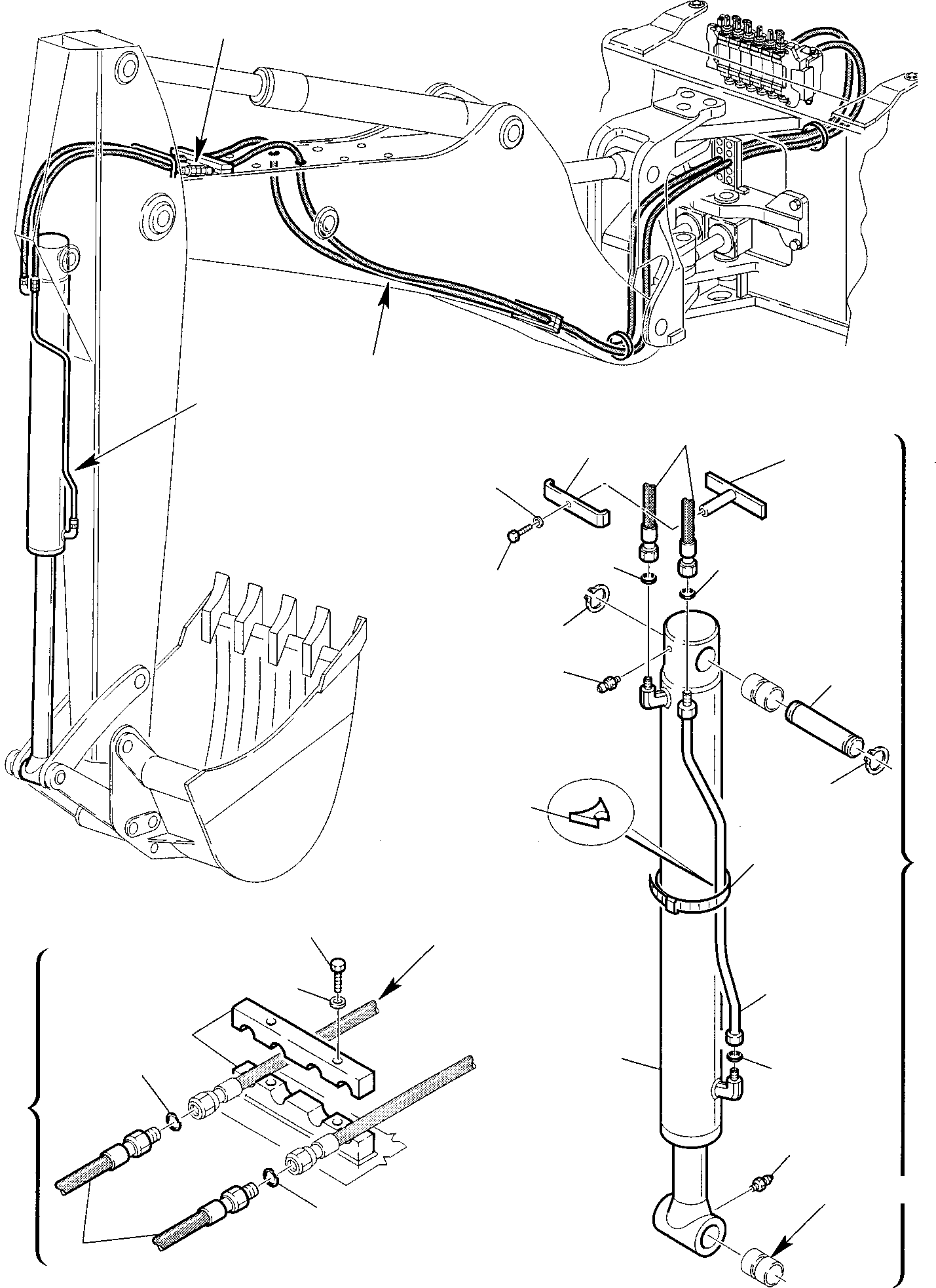 Part 52. HYDRAULIC PIPING (BUCKET CYLINDER LINE) (2/2) [6750]