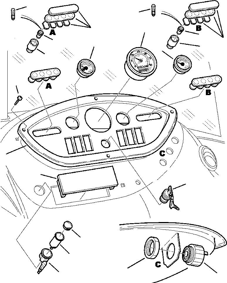 Part |$6. SIDE DASHBOARD - INSTRUMENT AND LIGHTS [E1401-01A6]