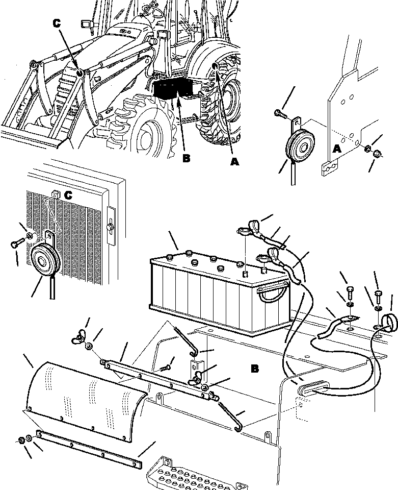 Part |$14. ELECTRICAL SYSTEM - BATTERY AND HORNS [E1501-01A4]