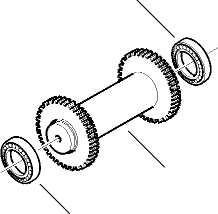 WB150AN1 WBF20000A07 IG. F3230-01A0 TRANSMISSION - REVERSE IDLER SHAFT